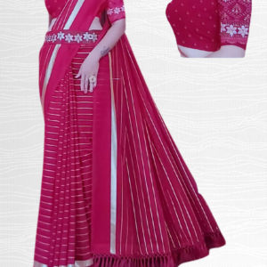 Partywear Georgette  Saree with Designer Blouse Piece and hip belt